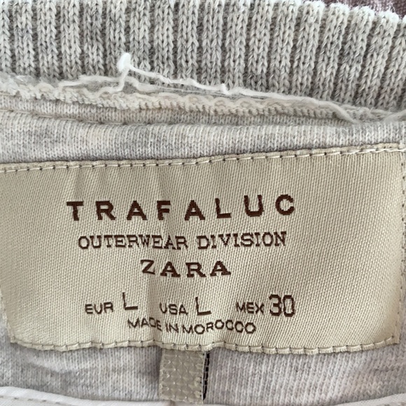 Zara trafaluc peplum zip sweater size small - Picture 9 of 10